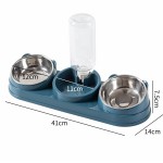SLSON DomiTail Bestselling Stainless Steel 2-in-1 Elevated Pet Feeder & Water Fountain – Dual Function Raised Bowl for Pets