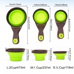 Neareal 2-in-1 Portable Folding Pet Feeder Bowl & Measuring Spoon - Ideal for Outdoor Adventures