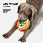 enomol DomiTail Interactive Squeaky Dog Chew Toys – Durable Plastic Frisbee for Teeth Cleaning & Play, Fun Sound-Emitting Design