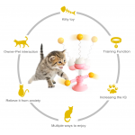 enomol 2025 Newest Cat Enrichment Toys - Interactive Puzzle Toys with Catnip & Feathers for Indoor Cats