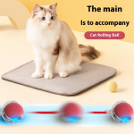 enomol 2025 Smart Cat Toy - 360° Auto-Rolling Ball with USB Charging & Interactive Rope (Intelligent Motion Sensor)