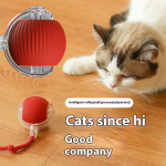 enomol 2025 Smart Cat Toy - 360° Auto-Rolling Ball with USB Charging & Interactive Rope (Intelligent Motion Sensor)